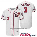 Camiseta Beisbol Hombre Washington Nationals Michael Taylor Blanco 2018 All Star Primera Alterno Flex Base