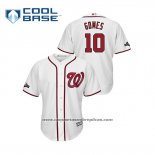 Camiseta Beisbol Hombre Washington Nationals Yan Gomes 2019 Postemporada Cool Base Blanco