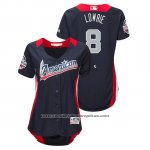 Camiseta Beisbol Mujer All Star Jed Lowrie 2018 Home Run Derby American League Azul