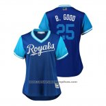 Camiseta Beisbol Mujer Kansas City Royals Brian Goodwin 2018 LLWS Players Weekend B. Good Azul