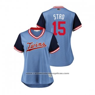 Camiseta Beisbol Mujer Minnesota Twins Jason Castro 2018 LLWS Players Weekend Stro Azul