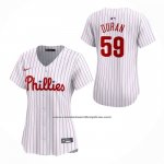 Camiseta Beisbol Mujer Philadelphia Phillies Jhoan Duran Primera Limited Blanco