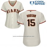 Camiseta Beisbol Mujer San Francisco Giants San Francisco Tim Hudson Cool Base Crema