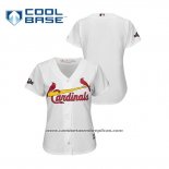 Camiseta Beisbol Mujer St. Louis Cardinals 2019 Postemporada Cool Base Blanco