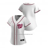 Camiseta Beisbol Mujer Washington Nationals Replica 2020 Primera Blanco