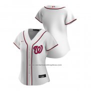 Camiseta Beisbol Mujer Washington Nationals Replica 2020 Primera Blanco