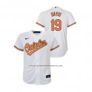 Camiseta Beisbol Nino Baltimore Orioles Chris Davis Replica Primera Blanco