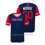 Camiseta Beisbol Nino Boston Red Sox Mookie Betts 2018 LLWS Players Weekend Mookie Azul