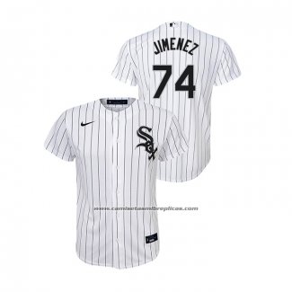 Camiseta Beisbol Nino Chicago White Sox Eloy Jimenez Replica Primera Blanco