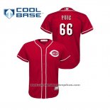 Camiseta Beisbol Nino Cincinnati Reds Yasiel Puig Cool Base Alterno Rojo2