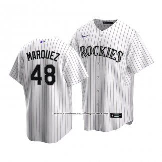 Camiseta Beisbol Nino Colorado Rockies German Marquez Replica Primera 2020 Blanco