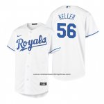 Camiseta Beisbol Nino Kansas City Royals Brad Keller Replica Primera Blanco