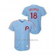 Camiseta Beisbol Nino Philadelphia Phillies Didi Gregorius Cooperstown Collection Road Azul