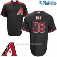 Camiseta Beisbol Hombre Arizona Diamondbacks 38 Robbie Ray Negro Cool Base