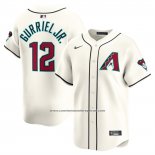 Camiseta Beisbol Hombre Arizona Diamondbacks Lourdes Gurriel Jr Primera Limited Crema