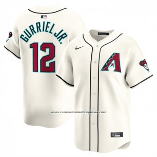 Camiseta Beisbol Hombre Arizona Diamondbacks Lourdes Gurriel Jr Primera Limited Crema