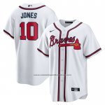 Camiseta Beisbol Hombre Atlanta Braves Chipper Jones Retired Primera Replica Blanco