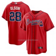 Camiseta Beisbol Hombre Atlanta Braves Matt Olson Alterno Replica Rojo
