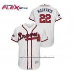 Camiseta Beisbol Hombre Atlanta Braves Nick Markakis 2019 Postemporada Flex Base Blanco Camiseta Beisbol Hombre Atlanta Braves Nick Markakis 2019 Postemporada Flex Base Blanco