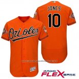 Camiseta Beisbol Hombre Baltimore Orioles 10 Adam Jones Naranja 2017 Flex Base