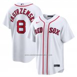 Camiseta Beisbol Hombre Boston Red Sox Carl Yastrzemski Retirado Primera Replica Blanco