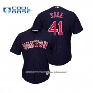 Camiseta Beisbol Hombre Boston Red Sox Chris Sale Cool Base Alterno Azul