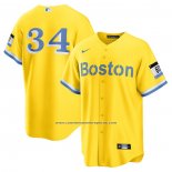 Camiseta Beisbol Hombre Boston Red Sox David Ortiz Retired City Connect Replica Oro