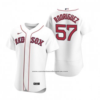 Camiseta Beisbol Hombre Boston Red Sox Eduardo Rodriguez Autentico 2020 Primera Blanco