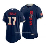 Camiseta Beisbol Hombre Boston Red Sox Nathan Eovaldi 2021 All Star Autentico Azul