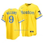 Camiseta Beisbol Hombre Boston Red Sox Ted Williams 2021 City Connect Replica Oro