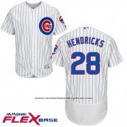 Camiseta Beisbol Hombre Chicago Cubs 28 Kyle Hendricks Blanco Flex Base