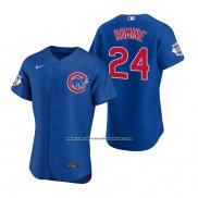 Camiseta Beisbol Hombre Chicago Cubs Andrew Romine Autentico Alterno Azul