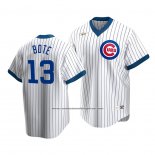 Camiseta Beisbol Hombre Chicago Cubs David Bote Cooperstown Collection Primera Blanco