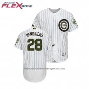 Camiseta Beisbol Hombre Chicago Cubs Kyle Hendricks 2018 Dia de los Caidos Flex Base Blanco