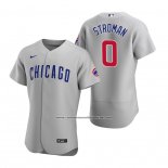 Camiseta Beisbol Hombre Chicago Cubs Marcus Stroman Autentico Road Gris