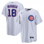 Camiseta Beisbol Hombre Chicago Cubs Shota Imanaga Primera Replica Blanco