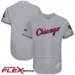 Camiseta Beisbol Hombre Chicago White Sox 2017 Estrellas Y Rayas Gris Flex Base