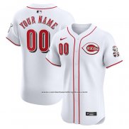 Camiseta Beisbol Hombre Cincinnati Reds Elite Primera Personalizada Blanco