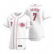 Camiseta Beisbol Hombre Cincinnati Reds Eugenio Suarez Autentico 2020 Primera Blanco