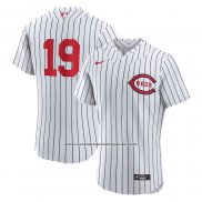 Camiseta Beisbol Hombre Cincinnati Reds Joey Votto 2022 MLB at Field of Dreams Game Autentico Blanco