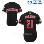 Camiseta Beisbol Hombre Cincinnati Reds Todd Frazier 21 Negro Cool Base