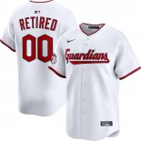 Camiseta Beisbol Hombre Cleveland Guardians Retired Roster Primera Limited Blanco