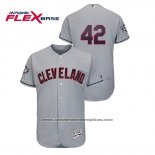 Camiseta Beisbol Hombre Cleveland Indians 2019 Jackie Robinson Day Flex Base Gris