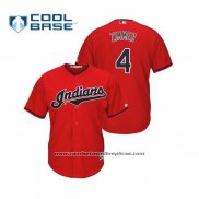 Camiseta Beisbol Hombre Cleveland Indians Bradley Zimmer Cool Base Alterno 2019 Rojo
