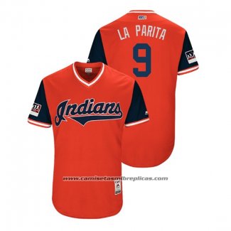 Camiseta Beisbol Hombre Cleveland Indians Erik Gonzalez 2018 LLWS Players Weekend La Parita Rojo