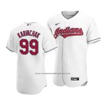 Camiseta Beisbol Hombre Cleveland Indians James Karinchak Autentico Primera Blanco Camiseta Beisbol Hombre Cleveland Indians James Karinchak Autentico Primera Blanco