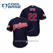 Camiseta Beisbol Hombre Cleveland Indians Jason Kipnis Cool Base Entrenamiento de Primavera 2019 Azul