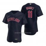 Camiseta Beisbol Hombre Cleveland Indians Jose Ramirez Alterno Autentico 2020 Azul