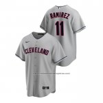 Camiseta Beisbol Hombre Cleveland Indians Jose Ramirez Road Replica Gris