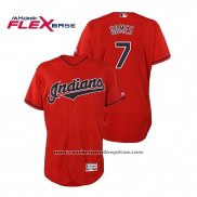Camiseta Beisbol Hombre Cleveland Indians Yan Gomes Flex Base Autentico Collection Alterno 2019 Rojo